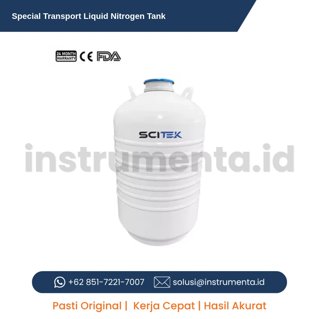 Authorized Distributor Special Transport Liquid Nitrogen Tank Scitek LNC-T Series Tangki Nitrogen Cair Portable untuk Transportasi Sampel Biologis